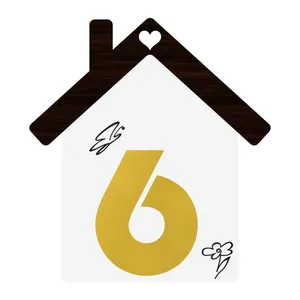 تابلو نشانگر مستر راد طرح پلاک واحد شماره 6 کد H-W 06