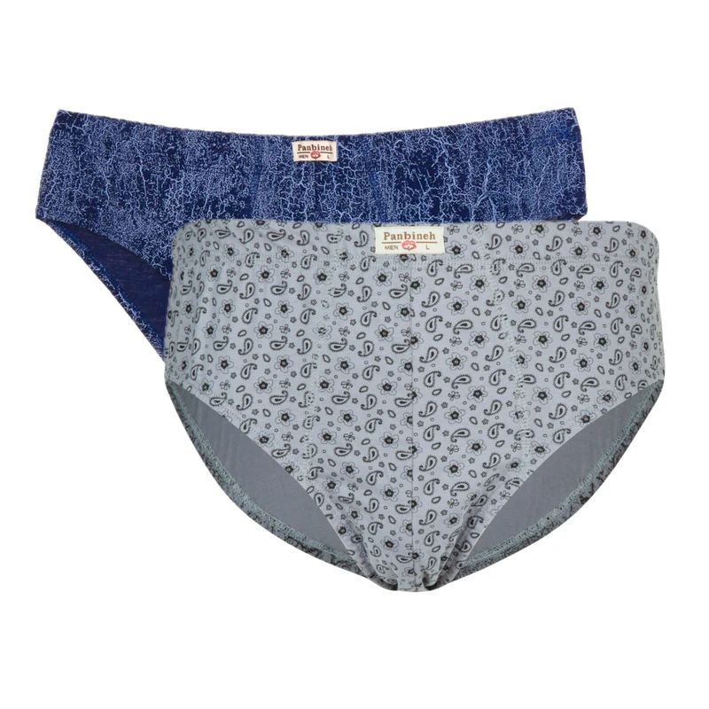 شورت اسلیپ مردانه پنبینه مدل نخ پنبه خالص بسته 2 عددی