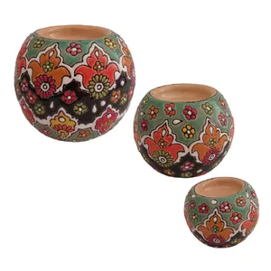 جاشمعی میناکاری مدل توپی کد 02 مجموعه 3 عددی