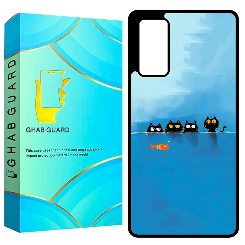 کاور قاب گارد طرح گربه و ماهی مدل GCHPS20U مناسب برای گوشی موبایل سامسونگ Galaxy S20 Ultra 4G / Galaxy S20 Ultra 5G    