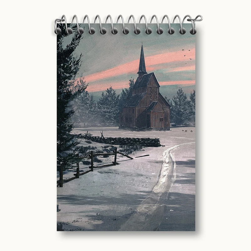 دفتر یادداشت 50 برگ خندالو مدل روز برفی کد F538