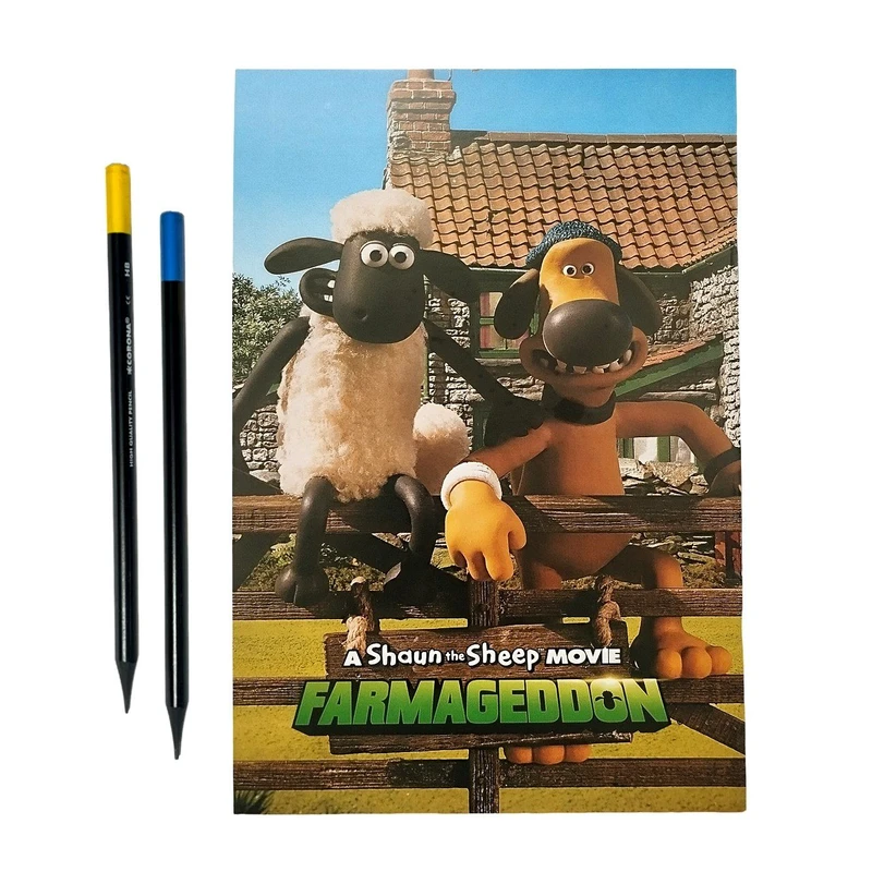 دفتر مشق 40 برگ مدل بره ناقلا به همراه مداد مشکی مجموعه سه عددی