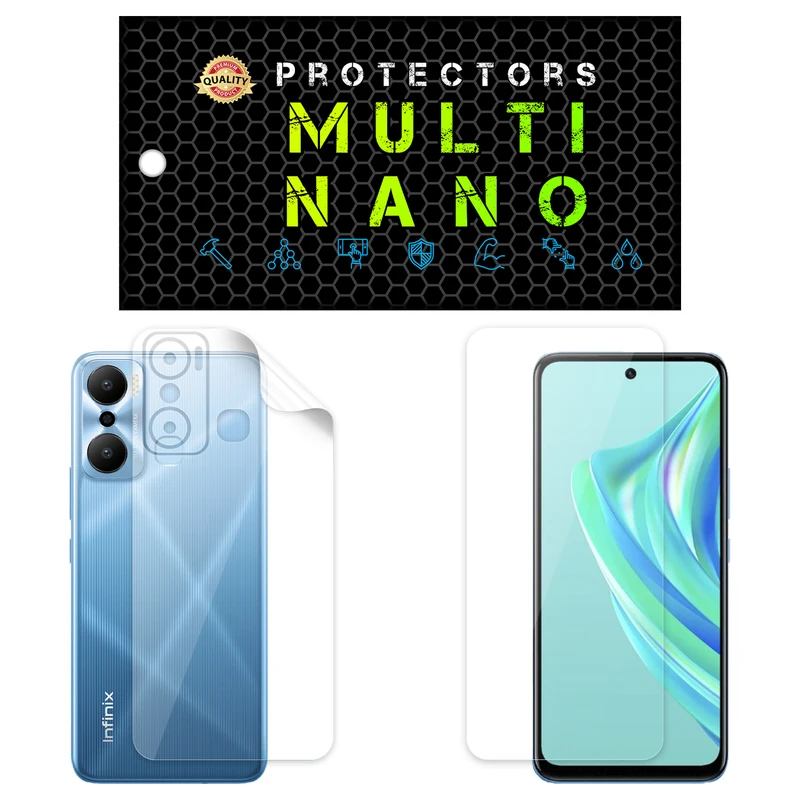 محافظ صفحه نمایش مولتی نانو مدل X-SFT مناسب برای گوشی موبایل اینفینیکس Hot 20 Play به همراه محافظ پشت