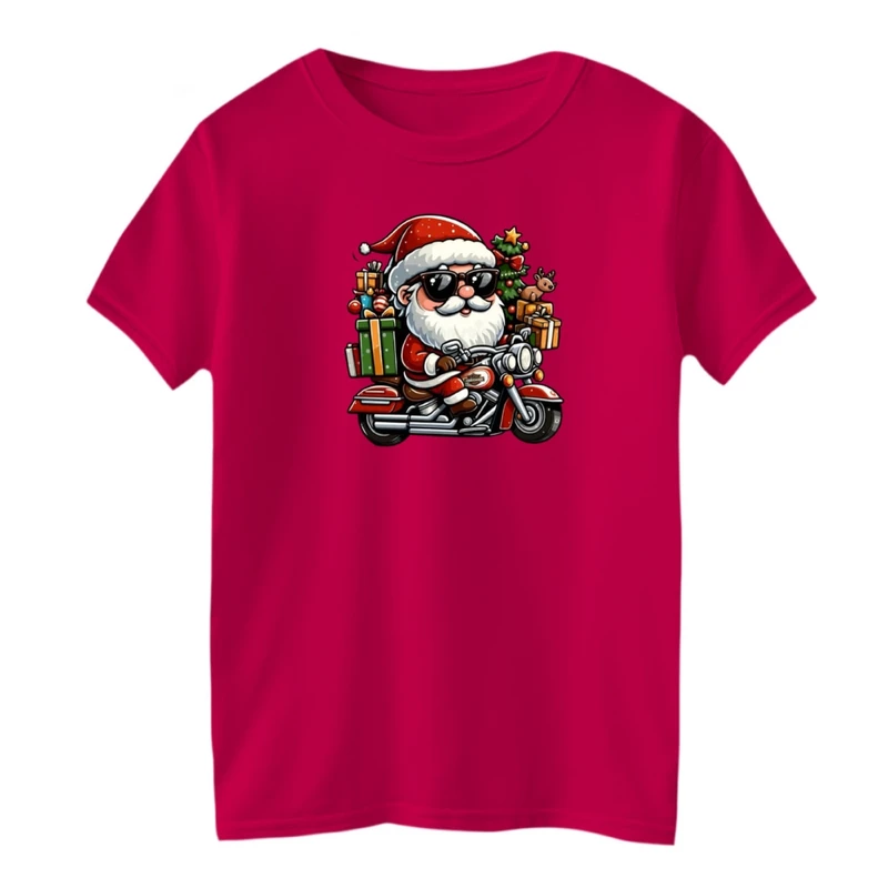 تی شرت آستین کوتاه بچگانه مدل کریسمسی کد 017