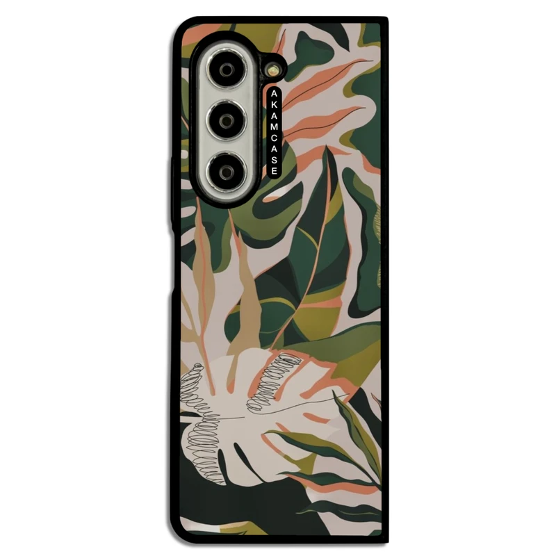 کاور آکام مدل AMC-WSGZFOLD5-LEAVES-31 مناسب برای گوشی موبایل سامسونگ Galaxy Z Fold 5