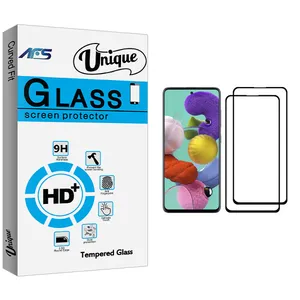 AFS Unique Glass Screen Protector For Samsung Galaxy A51 Pack Of 2