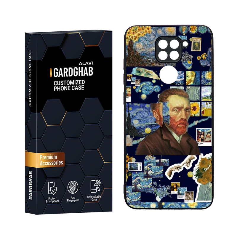 کاور گارد قاب مدل دورژله ای هنری مناسب برای گوشی موبایل شیائومی Redmi Note 9