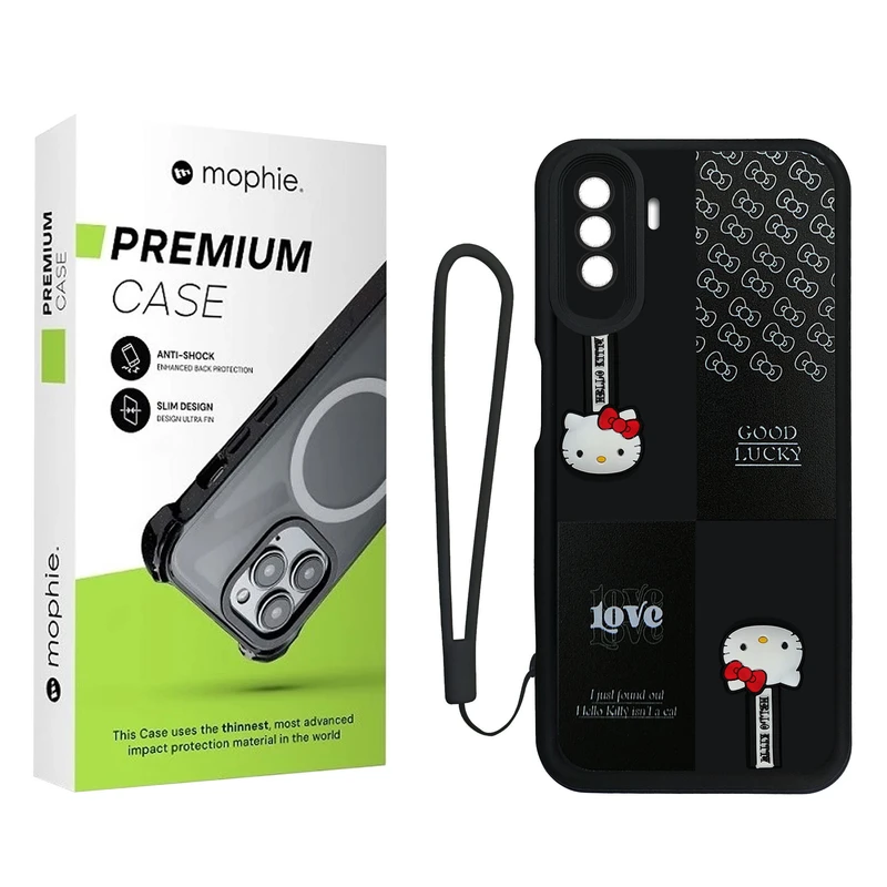 کاور موفی مدل Silicone Puffer Hello Kitty Strap مناسب برای گوشی موبایل هوآوی Nova Y71  / Nova Y70 به همراه بند