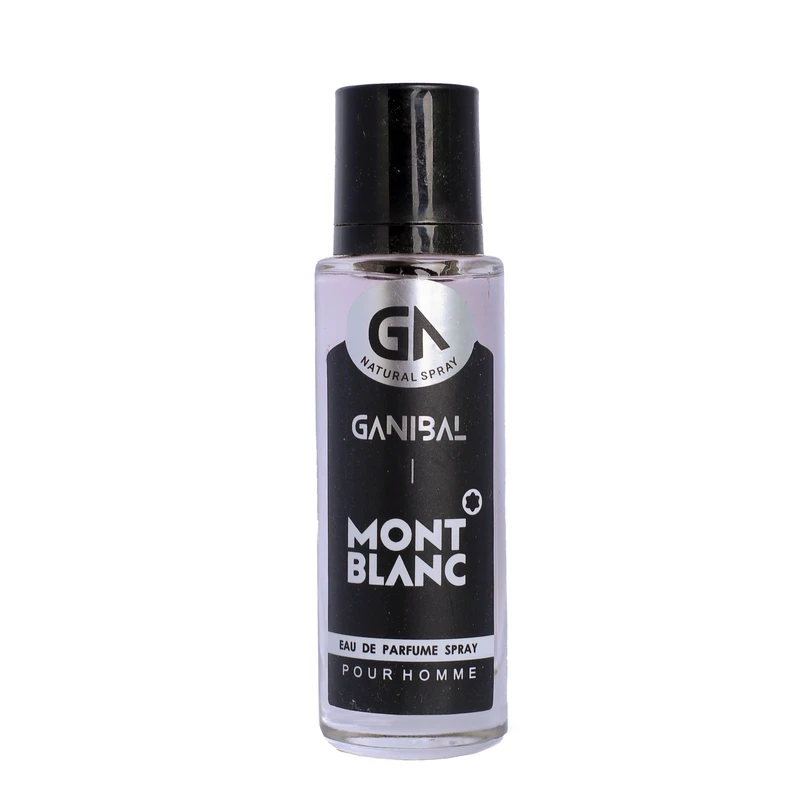 عطر جیبی مردانه گانیبال مدل مونت بلانک لجند با رایحه خنک حجم ۳۵ میلی‌لیتر