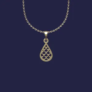 گردنبند طلا 18 عیار زنانه مدوپد مدل هندسی کد Z2-1-1213