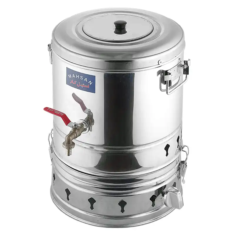 سماور گازی   مهسان استیل کار مدل ترموکوبل گنجایش 20 لیتر