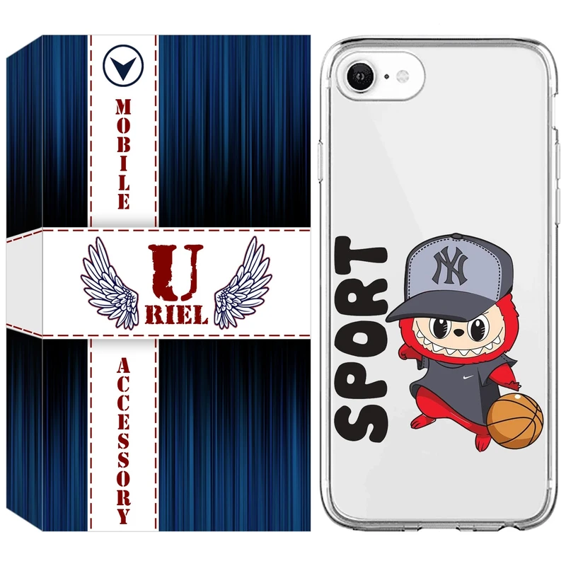 کاور یوریل مدل Clear کد 148 طرح لبوبو Labubu مناسب برای گوشی موبایل اپل iPhone 7 / 8 / SE 2022