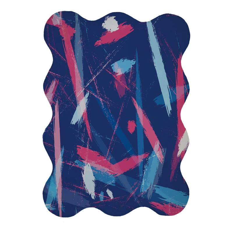 پادری مدل دالبر طرح آبرنگی کد 9196 سایز 80x110 سانتی متر 