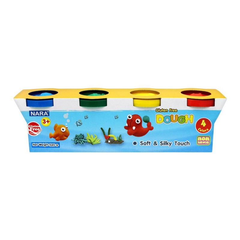 خمیر بازی نارا مدل فومی dx-729 بسته 4 عددی