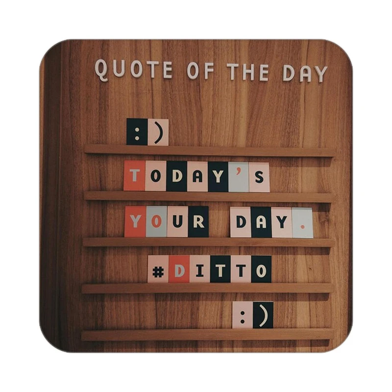 زیر لیوانی کاکتی طرح جملات انگیزشی و مثبت مدل mp24589