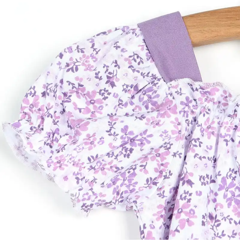 ست بلوز و شلوارک دخترانه اببک مدل dkk-prl01