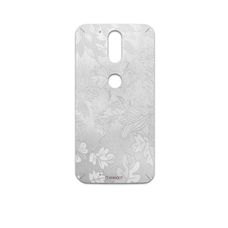 برچسب پوششی ماهوت مدل Silver-Wildflower مناسب برای گوشی موبایل موتورولا Moto G4