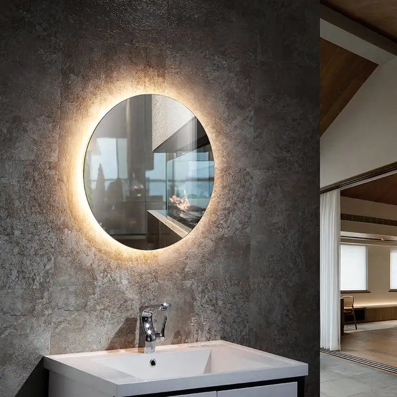 آینه سرویس بهداشتی مدل دایره بک لایت کد wc60