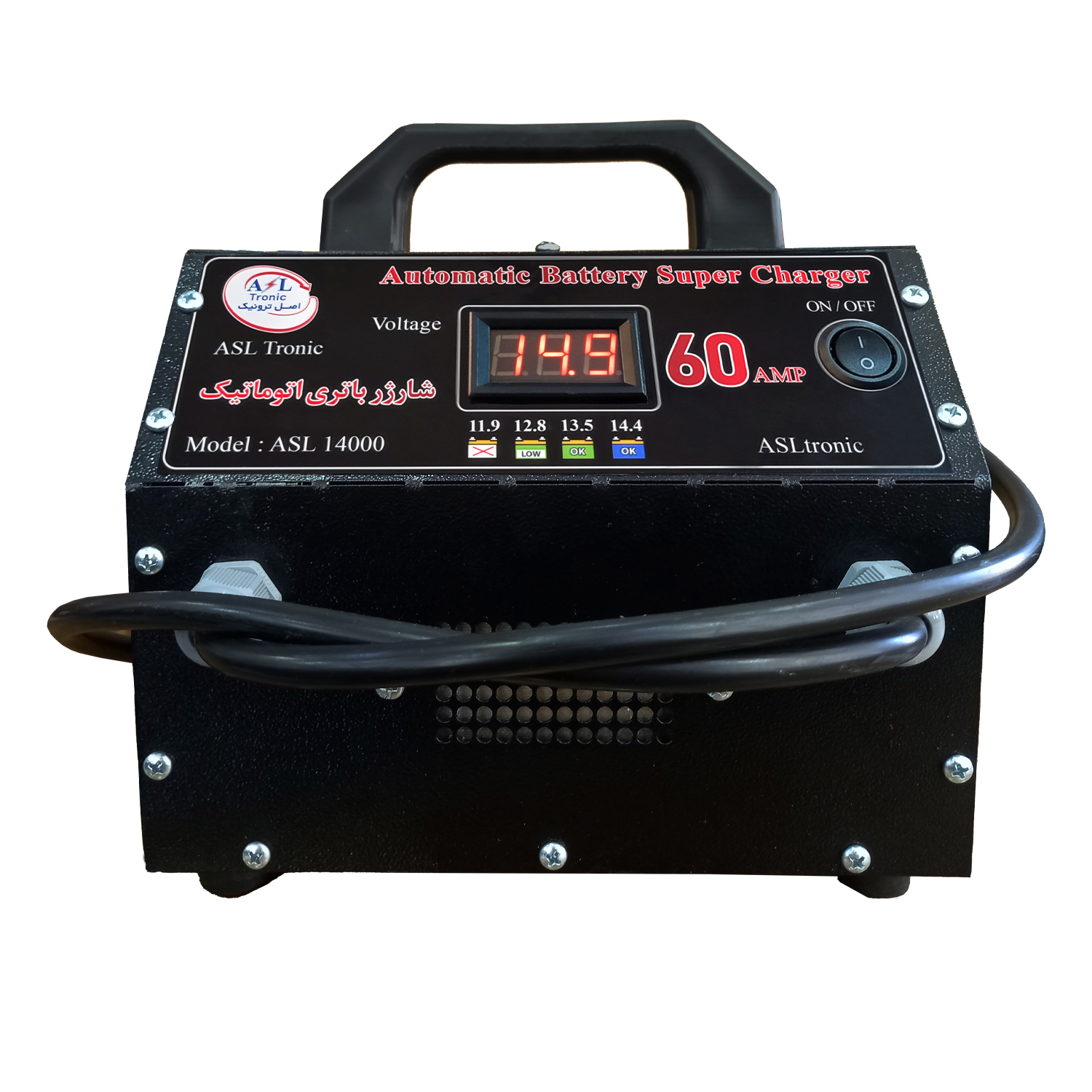 شارژر باتری خودرو 60 آمپر اصل ترونیک مدل ASL14000