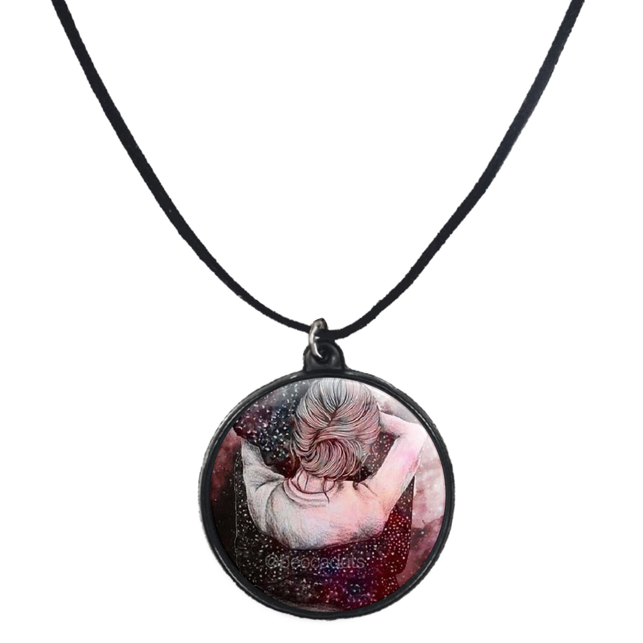 گردنبند پرمانه طرح عاشقانه کد pmb.5467 مدل دو طرفه