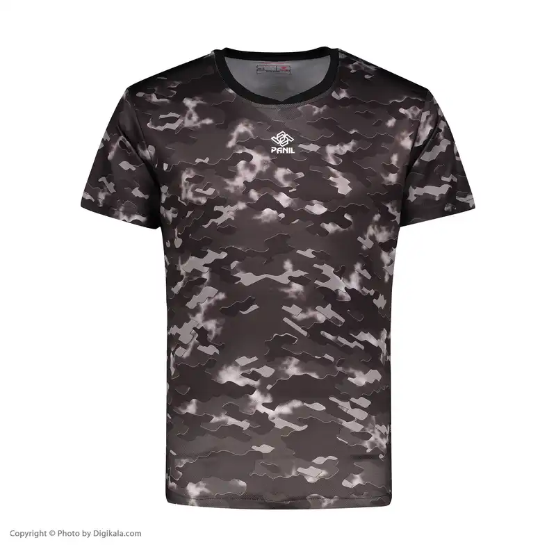 ست تی شرت و شلوارک ورزشی مردانه پانیل مدل 1109GY