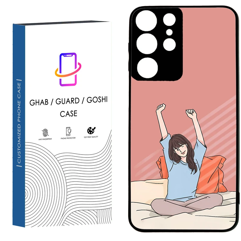 کاور قاب گارد گوشی طرح دخترانه کد 66 - TPU مناسب برای گوشی موبایل سامسونگ Galaxy S21 Ultra / S20 Ultra