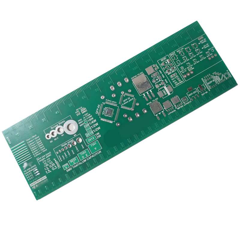 خط کش 15 سانتی متر مدل مدارچاپی چیپچی کد PCBR15R