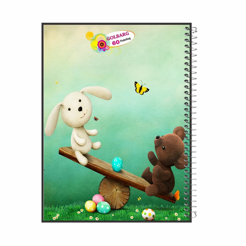 دفتر نقاشی 60 برگ گلبرگ طرح کودکانه کد 234
