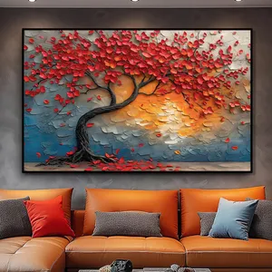 تابلو مدل دکوراتیو طرح شکوفه های رنگی