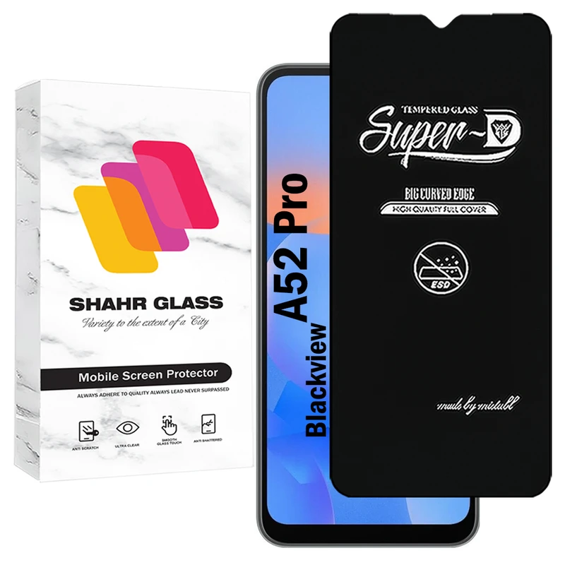 محافظ صفحه نمایش شهر گلس مدل SUPERDNSH مناسب برای گوشی موبایل بلک ویو BlackView A52 Pro