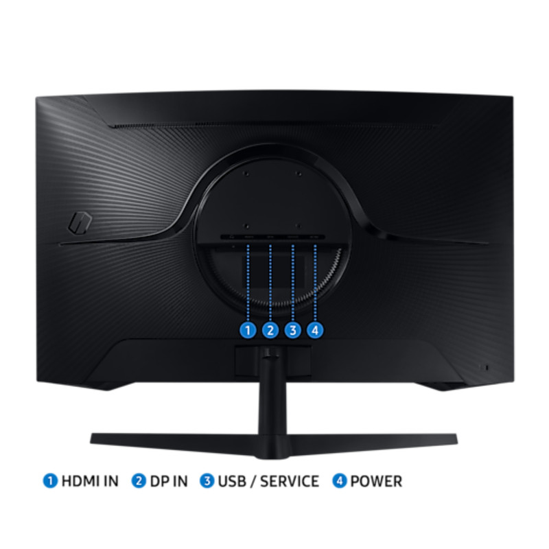 خرید و قیمت مانیتور خمیده گیمینگ 32 اینچ سامسونگ مدل LS32CG552 با وضوح QHD، پنل VA و نرخ بروزرسانی 165 هرتز