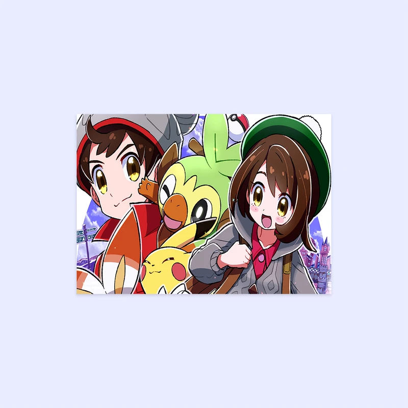 پوستر هومرو مدل فلزی طرح انیمه پوکمون پیکاچو کد PS1400