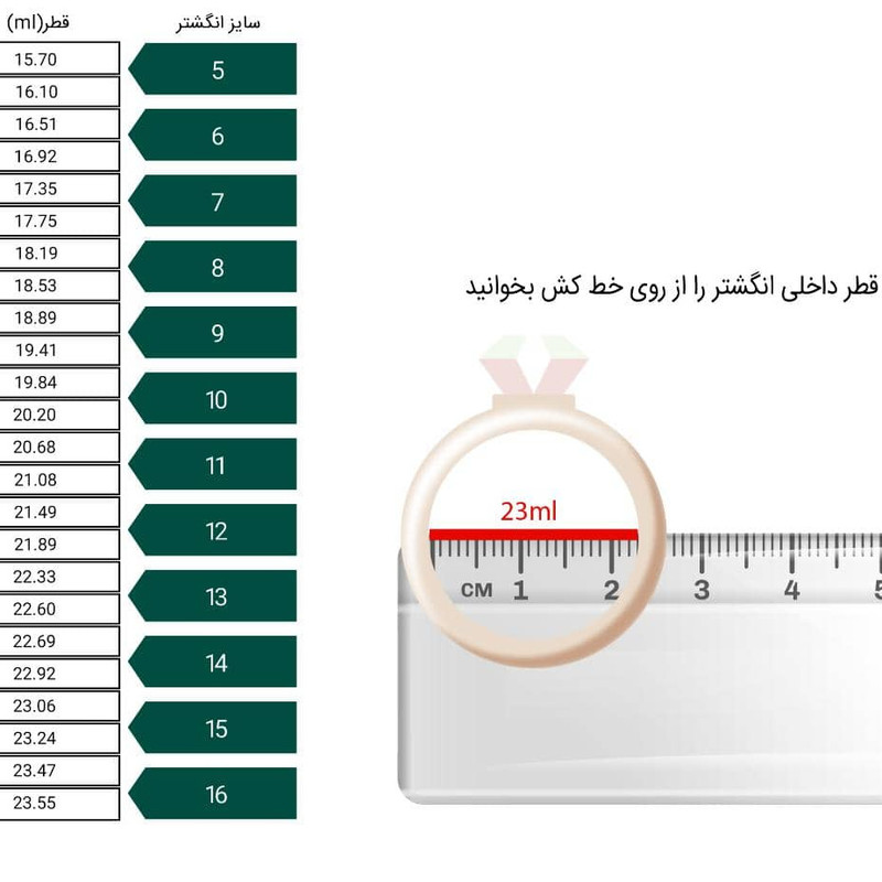 انگشتر زنانه تاش مدل A125 انگشتر زنانه تاش مدل A125