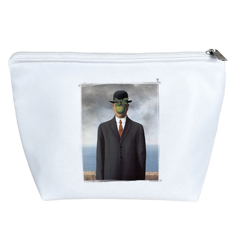 کیف لوازم آرایش دخترانه خندالو مدل نقاشی پسر انسان رنه مارگریت کد 2168