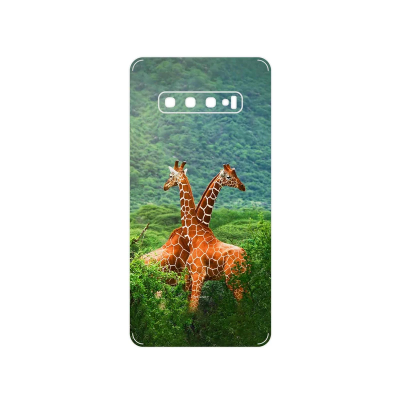 برچسب پوششی ماهوت مدل Giraffe مناسب برای گوشی موبایل سامسونگ Galaxy S10 Plus