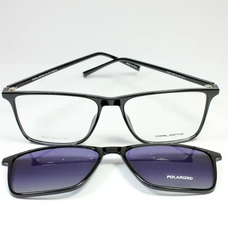 فریم عینک طبی گلکسی مدل 70237 به همراه کاور آفتابی