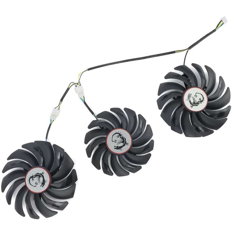 فن کارت گرافیک ام اس آی  مدل PLD10010B12HH بسته سه عددی