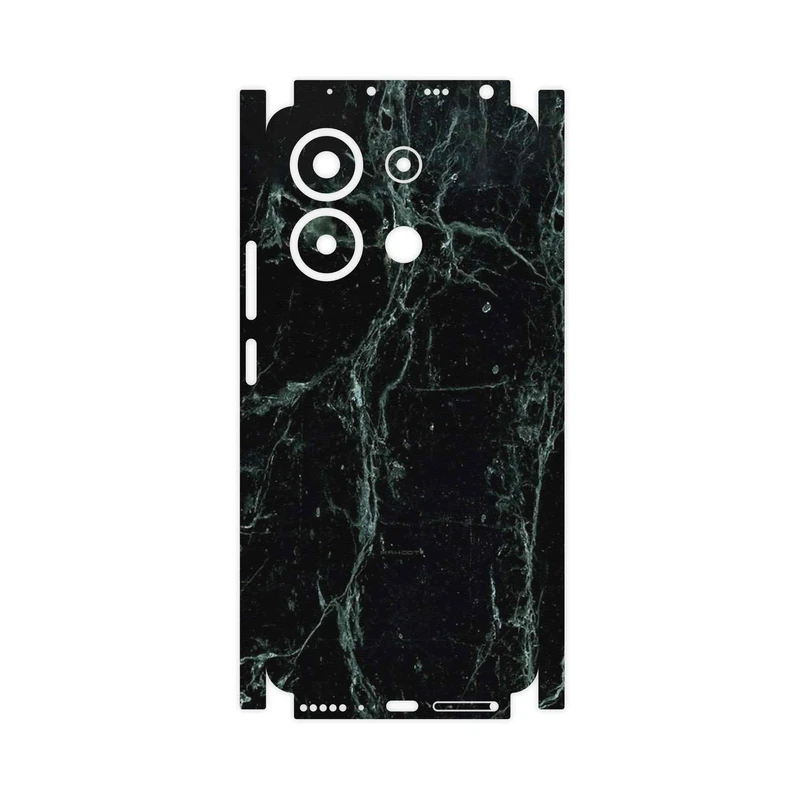 برچسب پوششی ماهوت مدل Graphite_Green_Marble-FullSkin مناسب برای گوشی موبایل شیائومی Redmi Note 13 4G