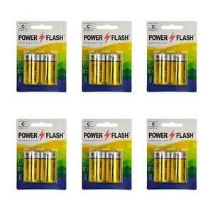 باتری متوسط پاور فلش مدل Heavy Duty-C بسته 12 عددی