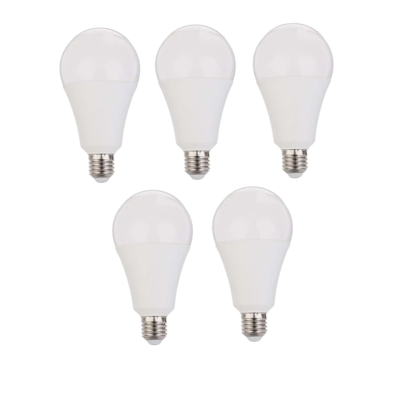 لامپ ال ای دی ۲۵ وات پارس رودانور مدل حبابی پایه E27 بسته ۵ عددی