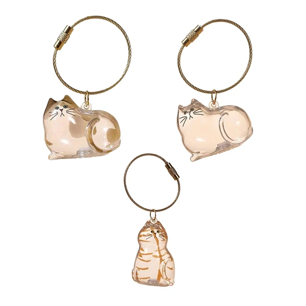 آویز کیف زنانه مدل یادگاری گربه بسته 3 عددی