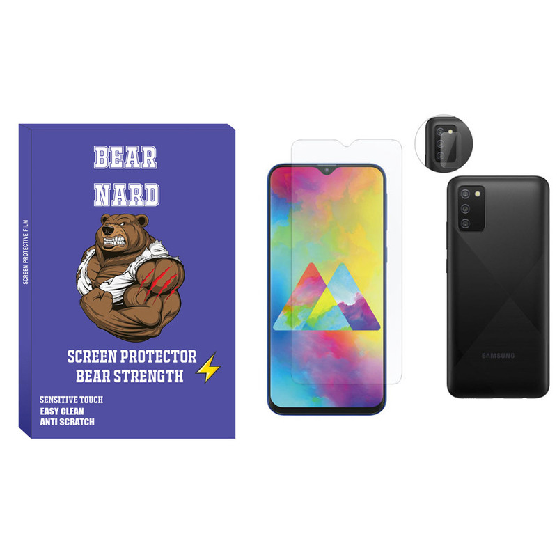  محافظ صفحه نمایش برنارد مدل SDHB-01 مناسب برای گوشی موبایل سامسونگ Galaxy A20s به همراه محافظ لنز