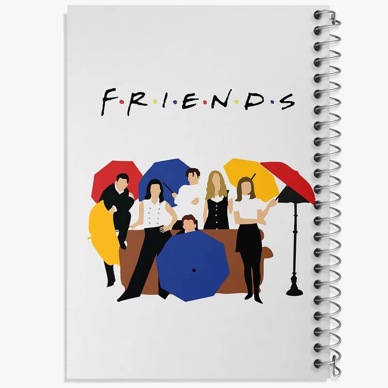 دفتر نت موسیقی 50 برگ خندالو مدل سریال فرندز Friends کد 3142