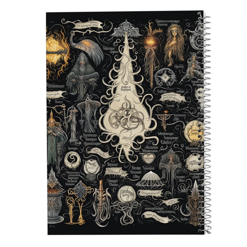 دفتر ژورنال نویسی 50 برگ مدوپد مدل نقطه ای طرح  ارباب حلقه ها The Lord of the Rings کد DF2981