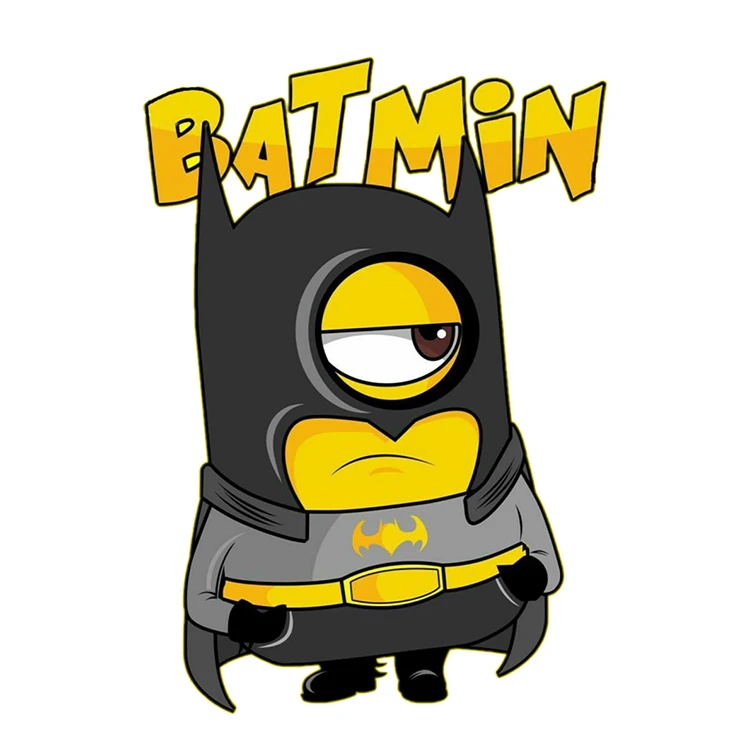 استیکر پارچه و لباس پاد آفرین مدل کارتونی بتمن کد S1887