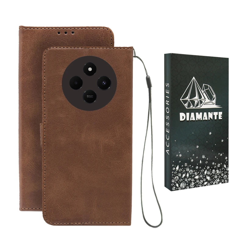 کیف کلاسوری دیامانته مدل Band Bk مناسب برای گوشی موبایل شیائومی Redmi A4 به همراه بندآویز