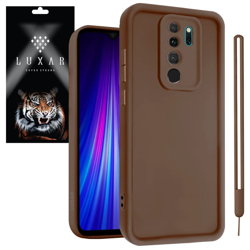 کاور لوکسار مدل note8pro -Puffer band مناسب برای گوشی موبایل شیائومی Redmi Note 8 Pro به همراه بند آویز
