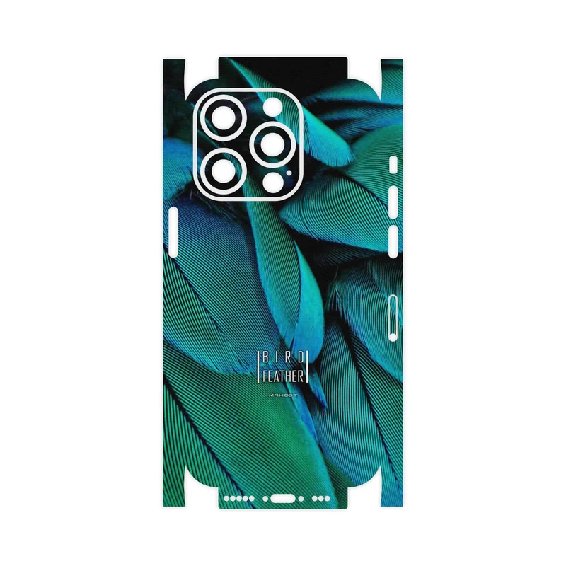 برچسب پوششی ماهوت مدل Green Feather-FullSkin مناسب برای گوشی موبایل اپل iPhone 14 Pro