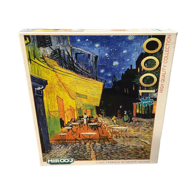 پازل 1000 تکه مدل Mirooj طرح Cafe terrace at night کد 2890