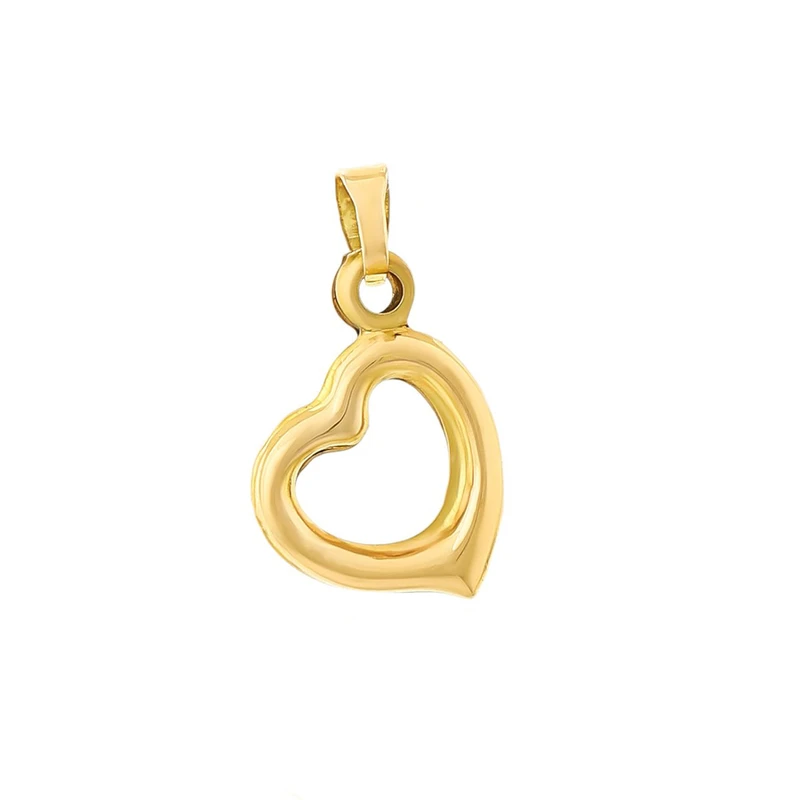 آویز گردنبند طلا 18 عیار زنانه میو گلد طرح قلب کوچک کد N1726